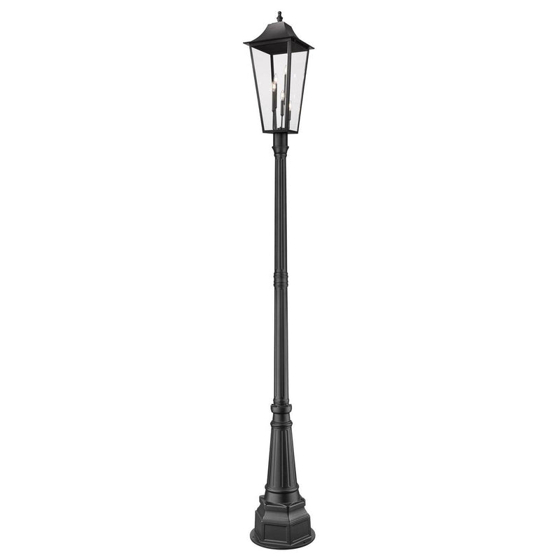 Z-Lite - 5008PHXLR-564P-BK - Three Light Outdoor Post Mounted Fixture - Gannon - Black