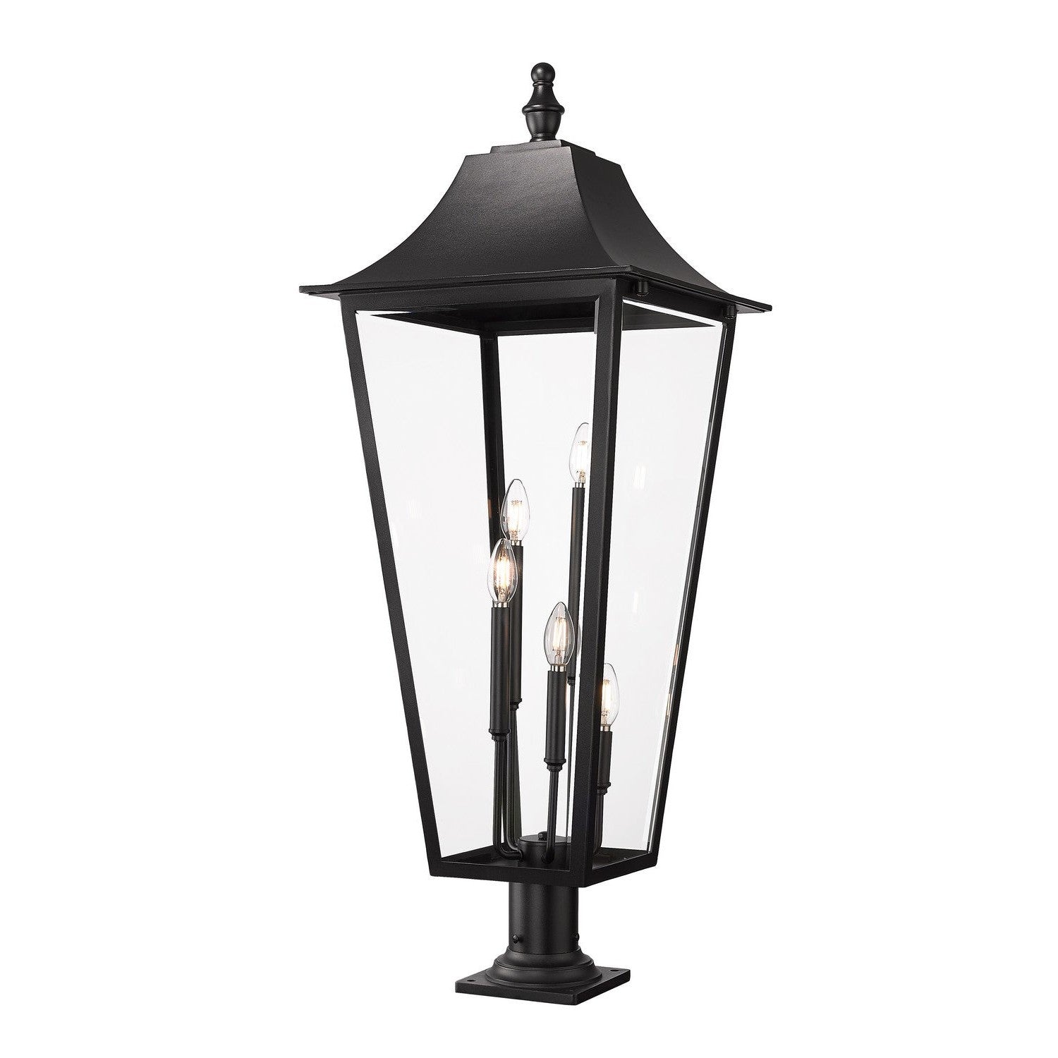 Z-Lite - 5008PHXXLR-533PM-BK - Five Light Outdoor Pier Mounted Fixture - Gannon - Black