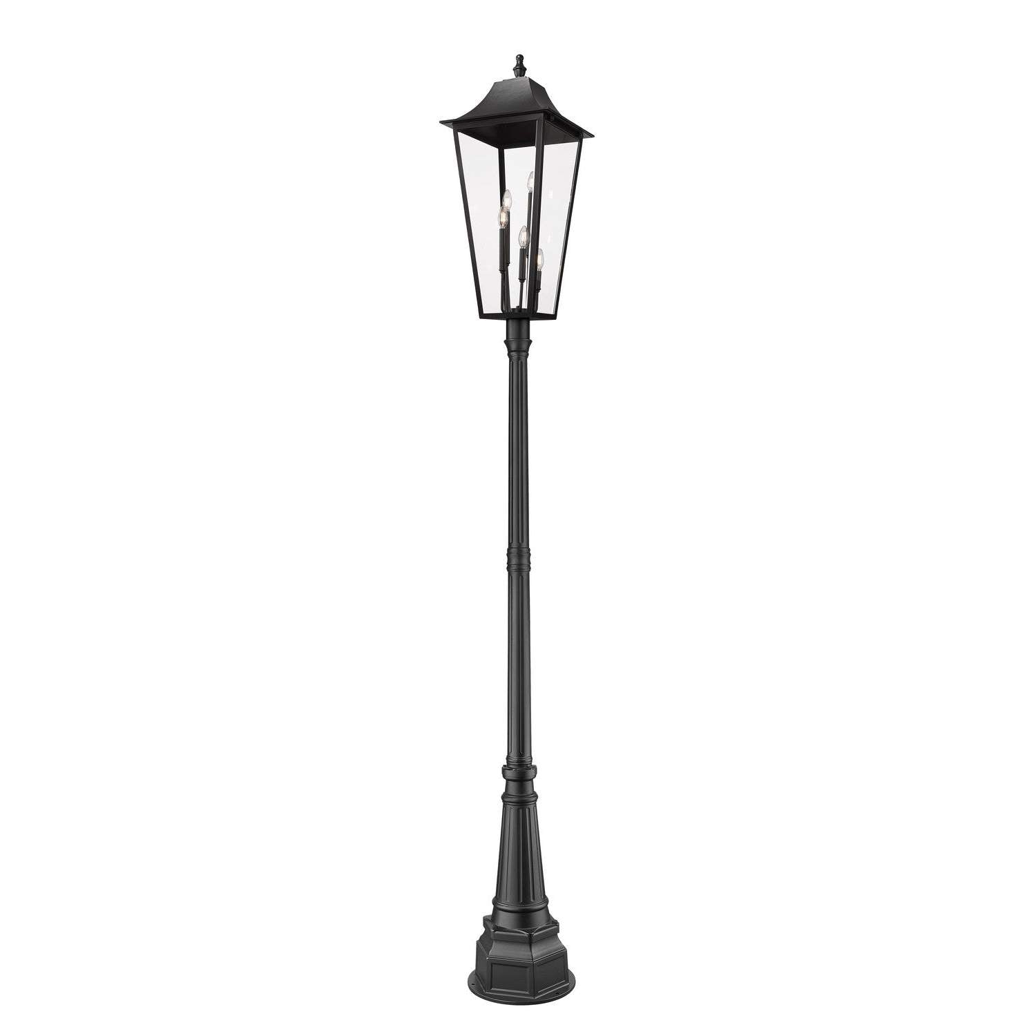 Z-Lite - 5008PHXXLR-564P-BK - Five Light Outdoor Post Mounted Fixture - Gannon - Black