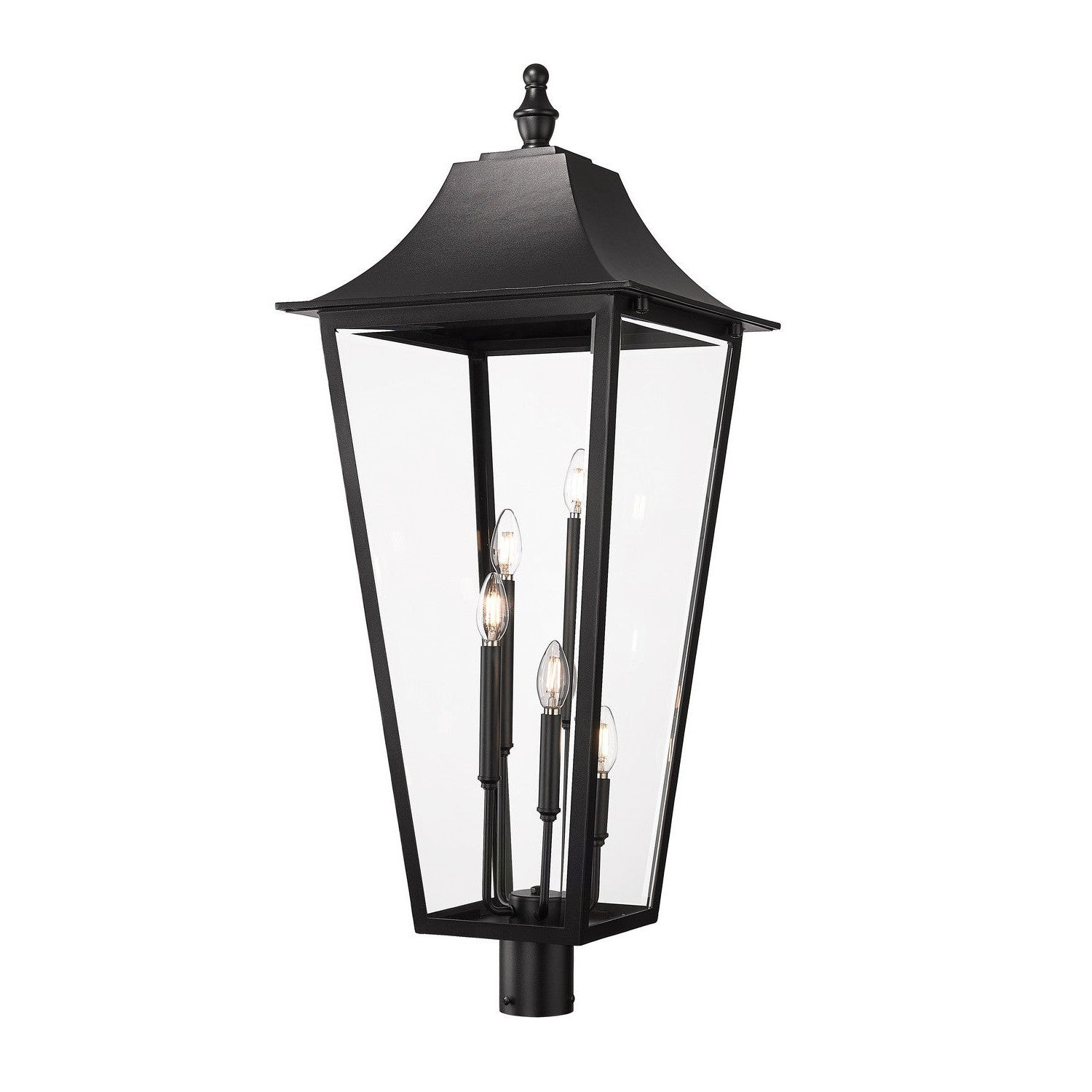 Z-Lite - 5008PHXXLR-BK - Five Light Outdoor Post Mount Fixture - Gannon - Black