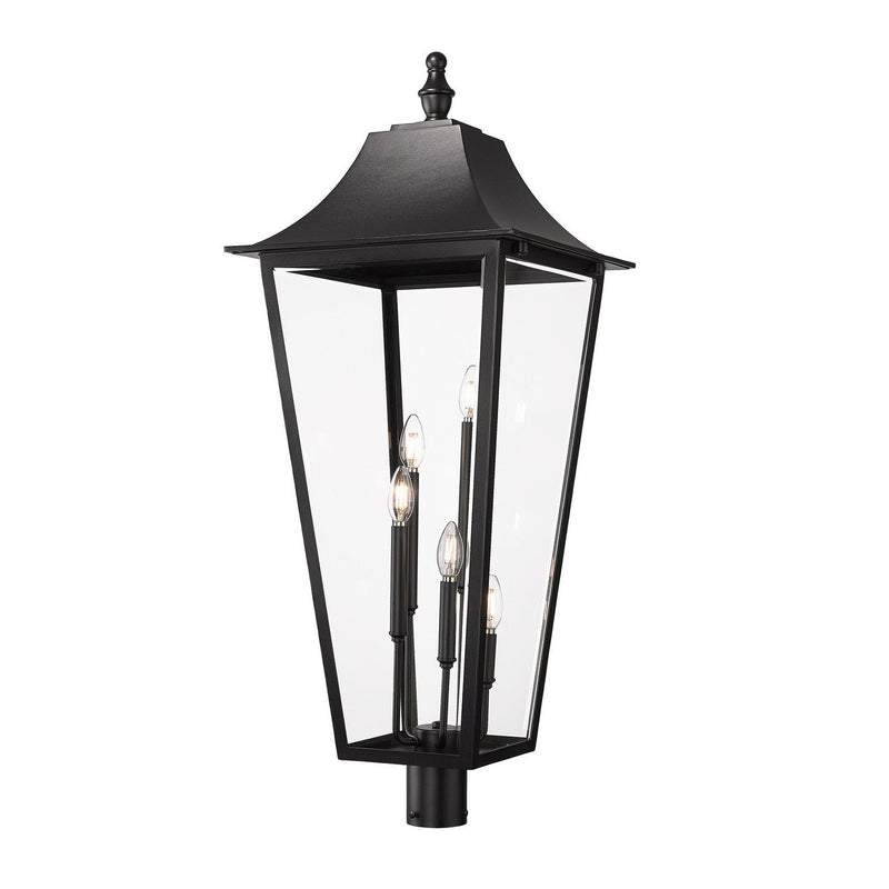 Z-Lite - 5008PHXXLR-BK - Five Light Outdoor Post Mount Fixture - Gannon - Black