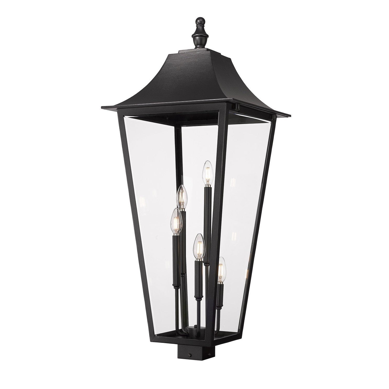 Z-Lite - 5008PHXXLS-BK - Five Light Outdoor Post Mount Fixture - Gannon - Black