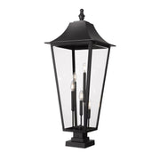 Z-Lite - 5008PHXXLS-SQPM-BK - Five Light Outdoor Pier Mounted Fixture - Gannon - Black