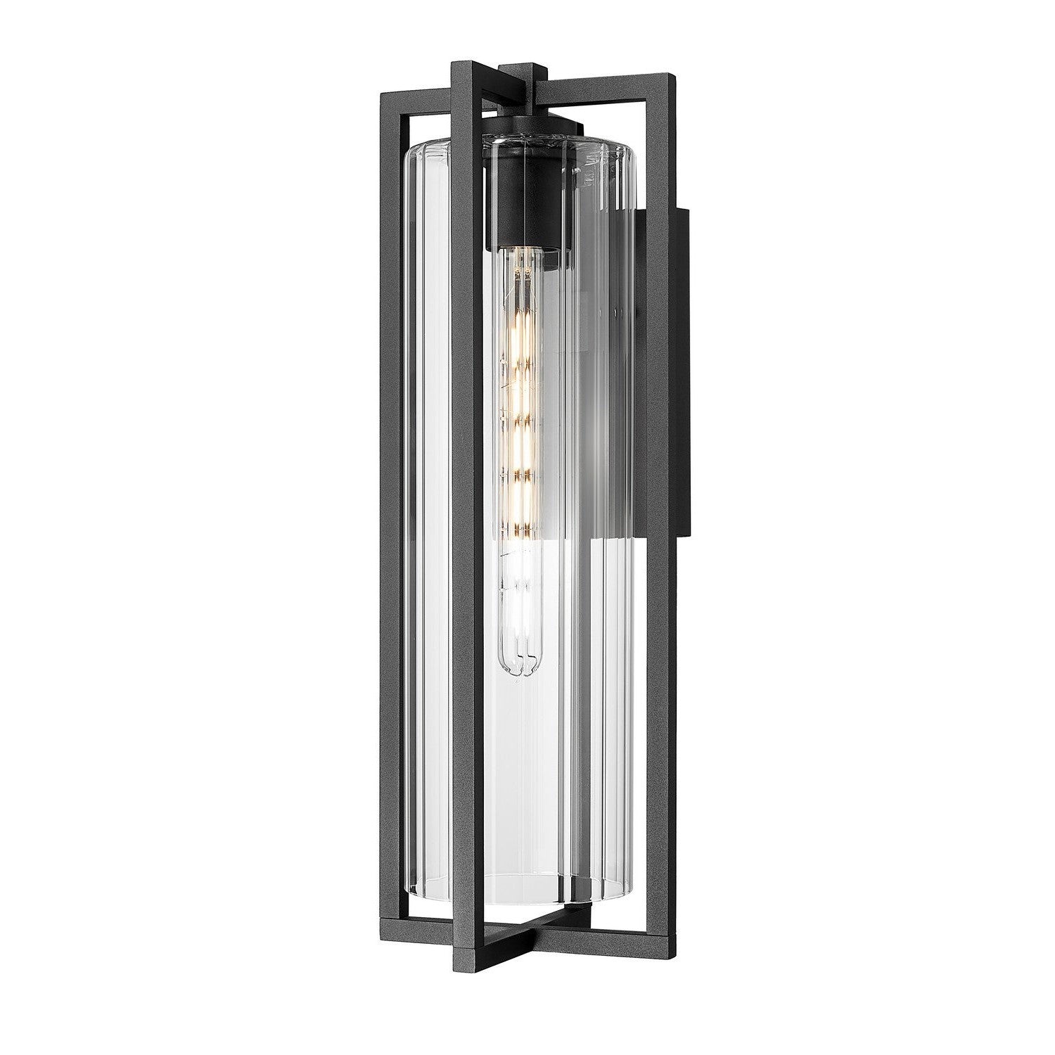 Z-Lite - 5013B-BK - One Light Outdoor Wall Light - Aura - Black