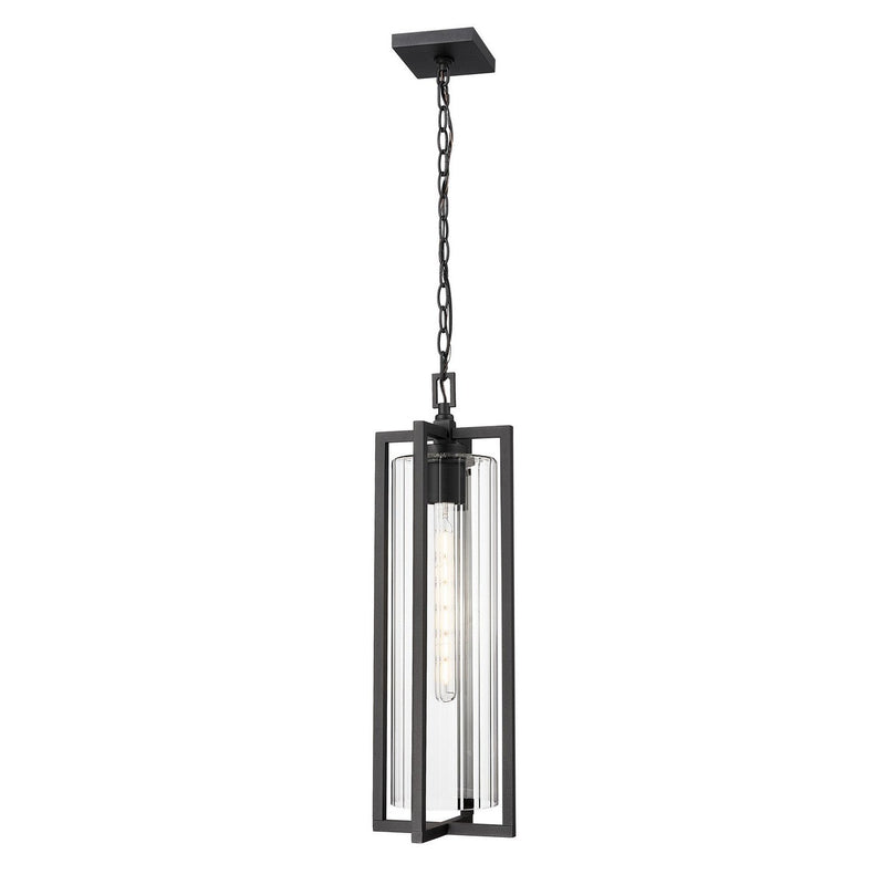 Z-Lite - 5013CHB-BK - One Light Outdoor Chain Mount Ceiling Fixture - Aura - Black