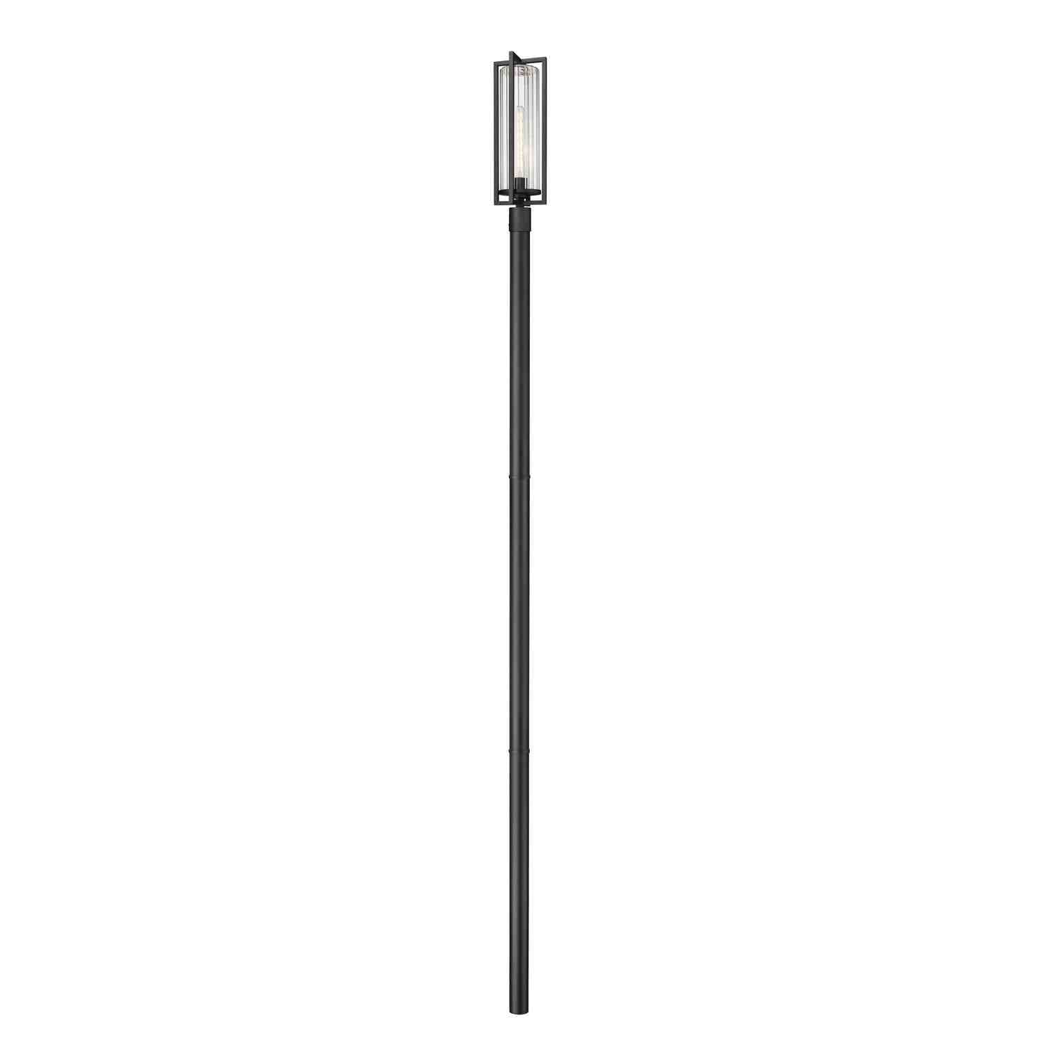 Z-Lite - 5013PHBR-5009P120-BK - One Light Outdoor Post Mounted Fixture - Aura - Black