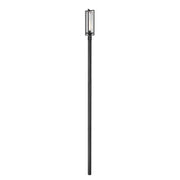 Z-Lite - 5013PHBR-5009P120-BK - One Light Outdoor Post Mounted Fixture - Aura - Black