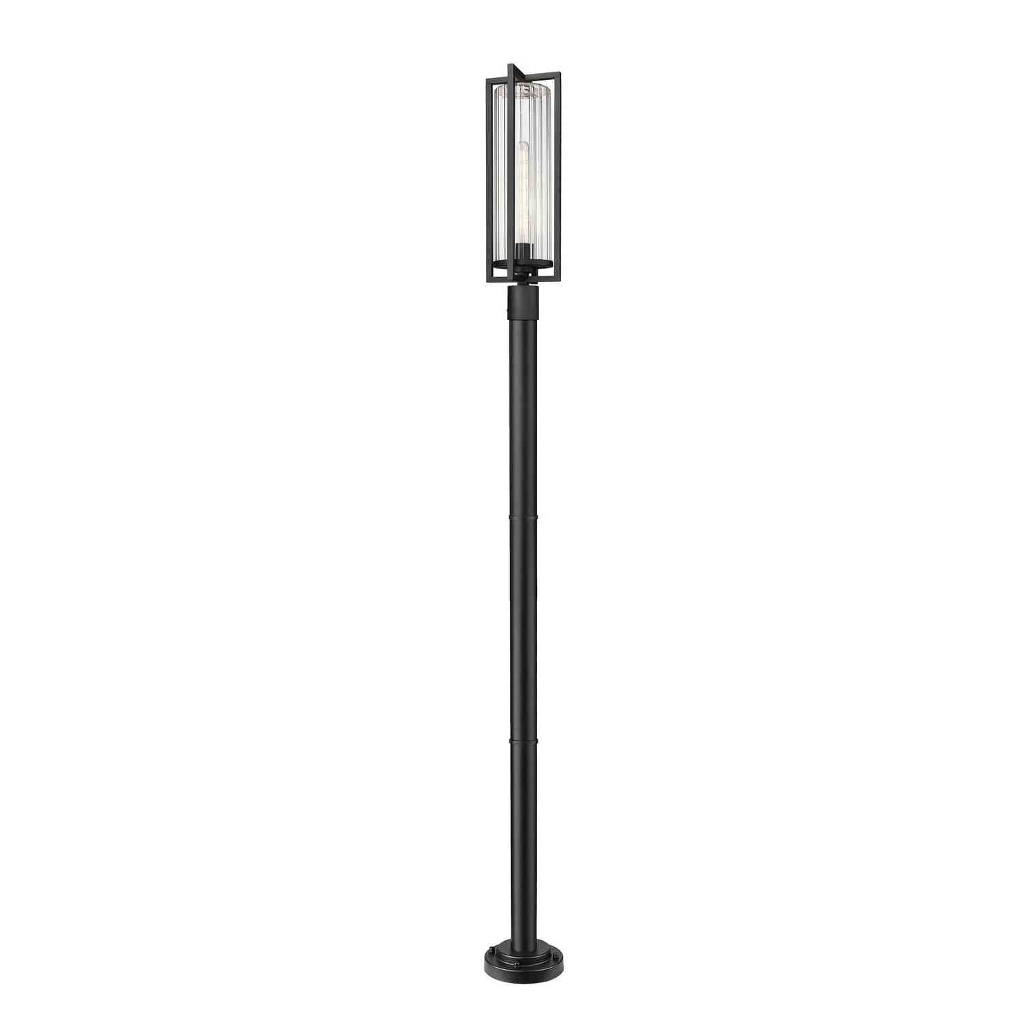 Z-Lite - 5013PHBR-5012P-BK - One Light Outdoor Post Mounted Fixture - Aura - Black