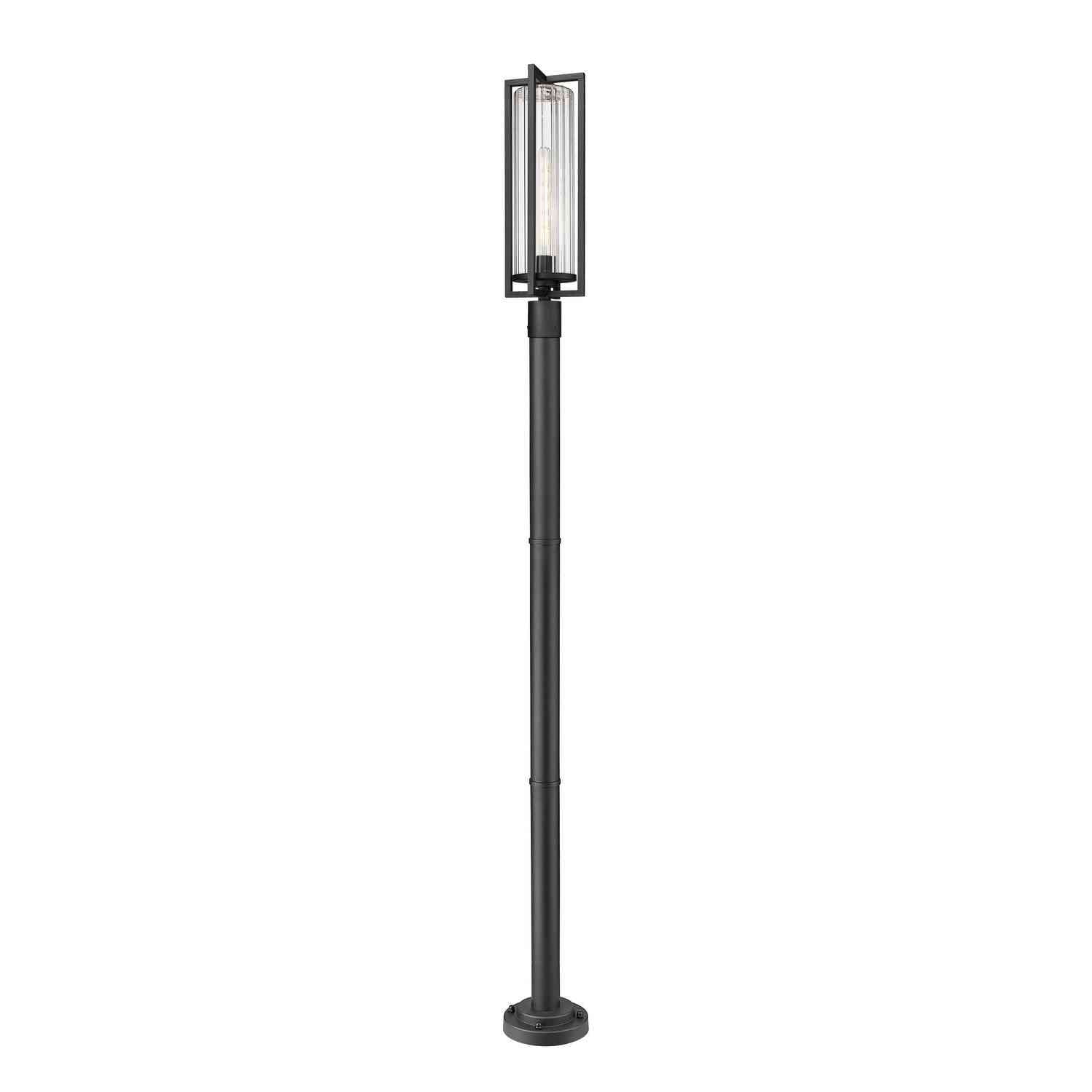 Z-Lite - 5013PHBR-567P-BK - One Light Outdoor Post Mounted Fixture - Aura - Black