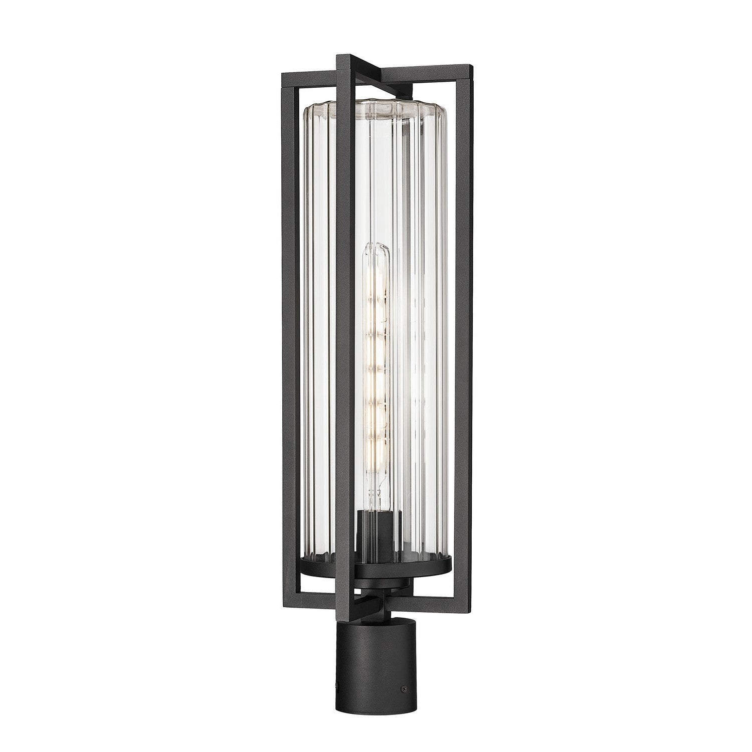 Z-Lite - 5013PHBR-BK - One Light Outdoor Post Mount Fixture - Aura - Black