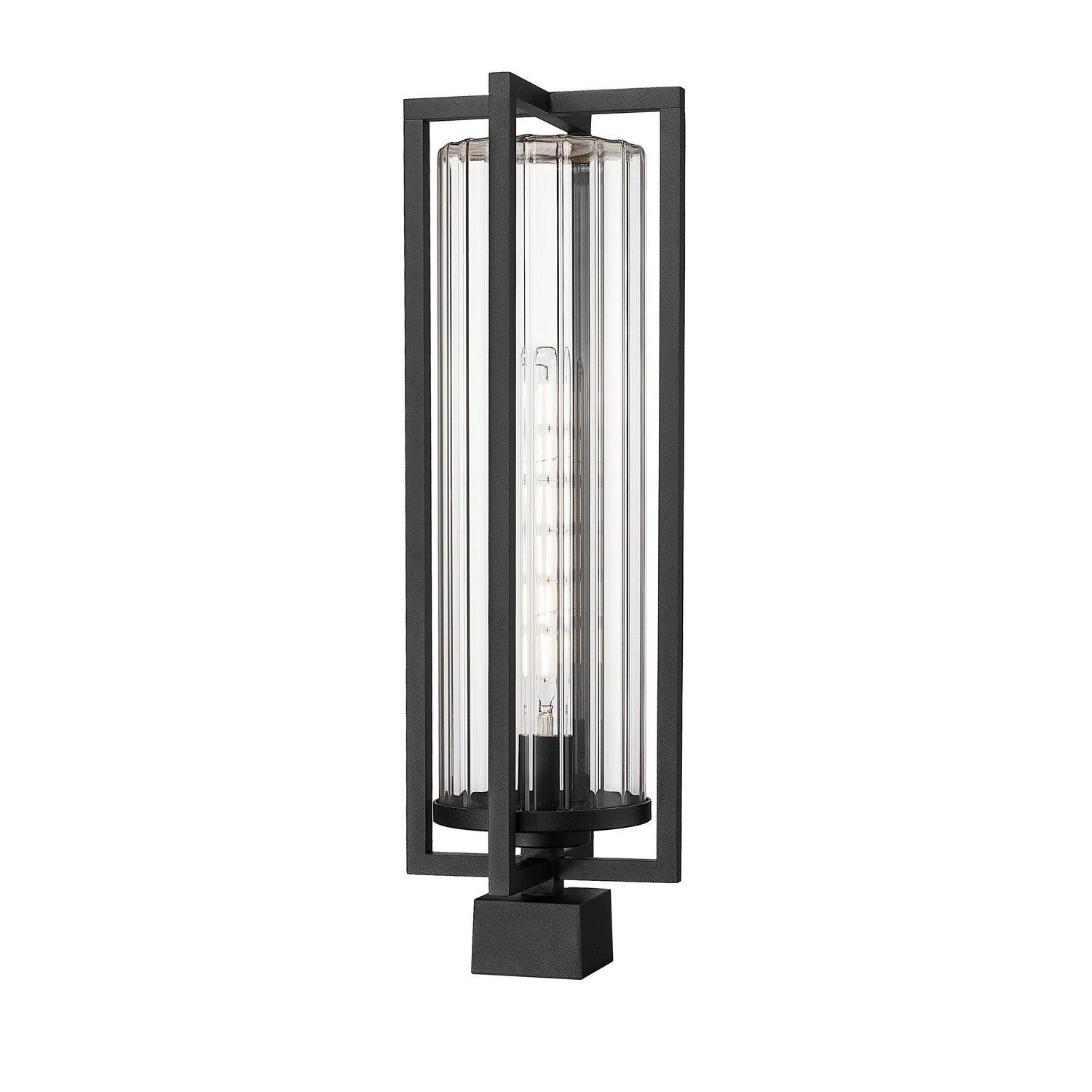 Z-Lite - 5013PHBS-BK - One Light Outdoor Post Mount Fixture - Aura - Black