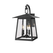Z-Lite - 5015M-BK - Three Light Outdoor Wall Light - Rainer - Black