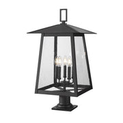 Z-Lite - 5015PHXLR-533PM-BK - Five Light Outdoor Pier Mounted Fixture - Rainer - Black