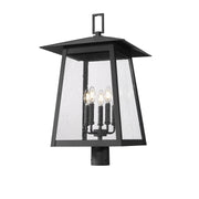 Z-Lite - 5015PHXLR-BK - Five Light Outdoor Post Mount Fixture - Rainer - Black