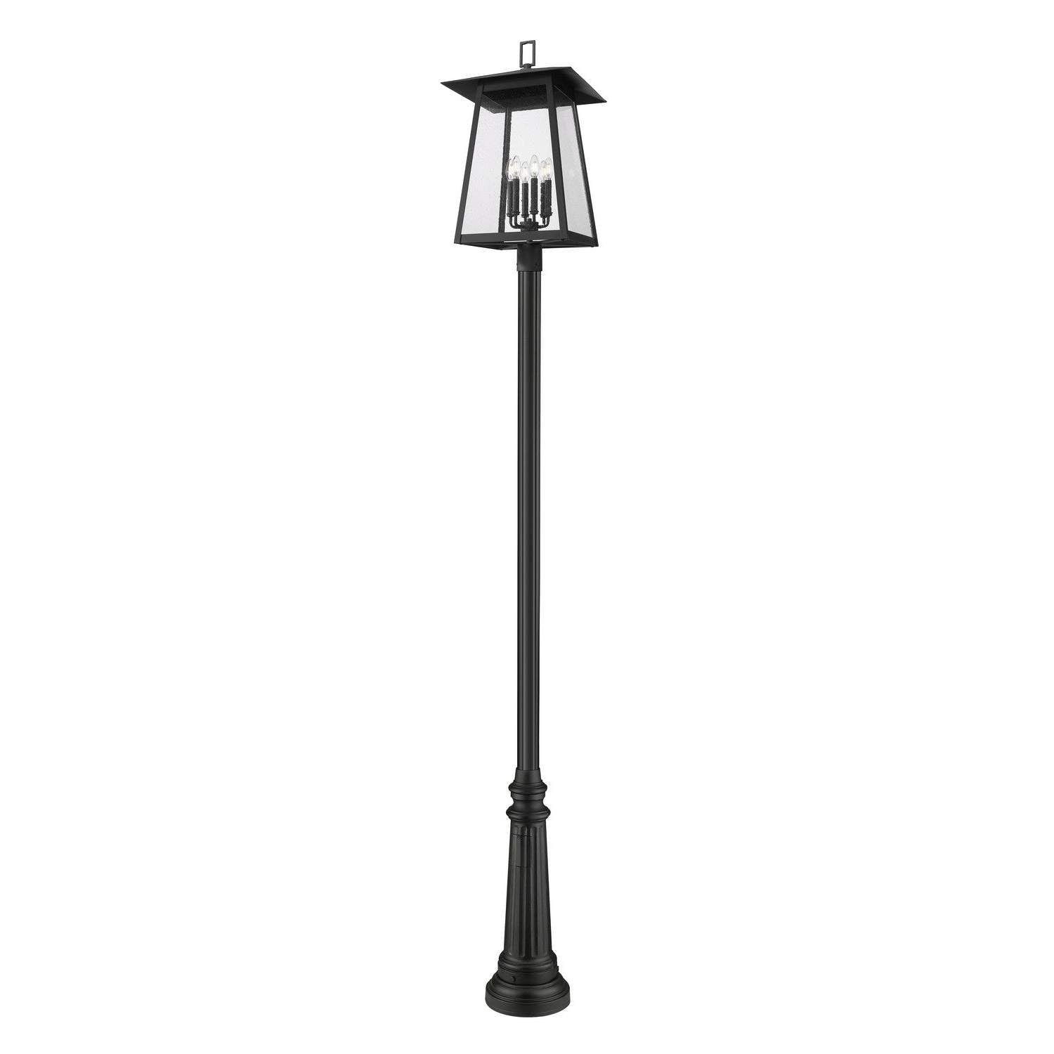 Z-Lite - 5015PHXXLR-511P-BK - Six Light Outdoor Post Mounted Fixture - Rainer - Black