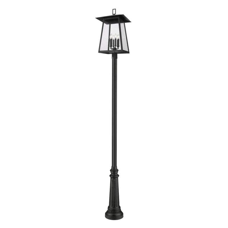 Z-Lite - 5015PHXXLR-511P-BK - Six Light Outdoor Post Mounted Fixture - Rainer - Black