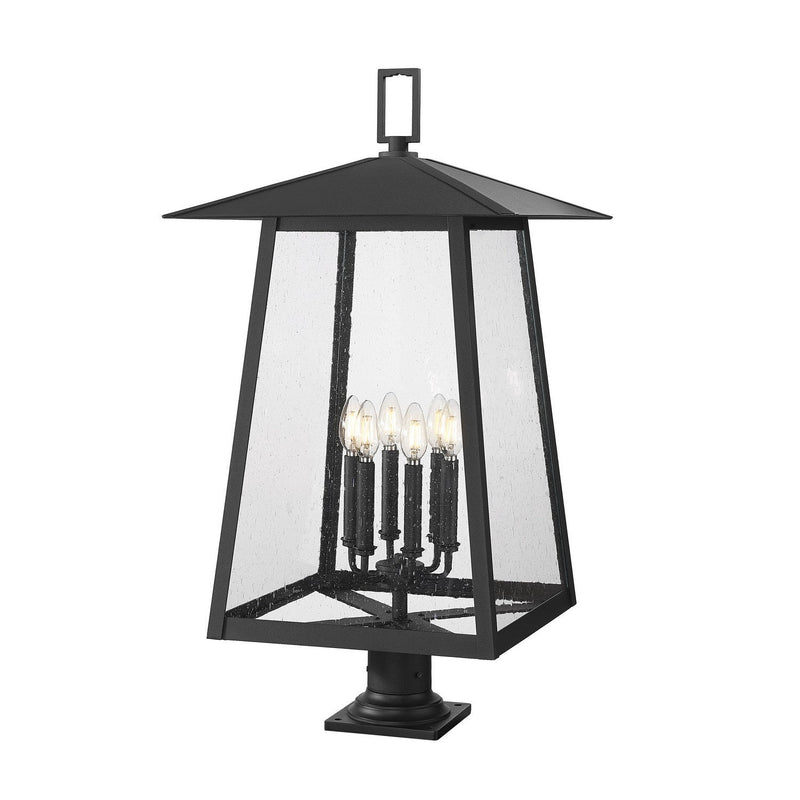 Z-Lite - 5015PHXXLR-533PM-BK - Six Light Outdoor Pier Mounted Fixture - Rainer - Black