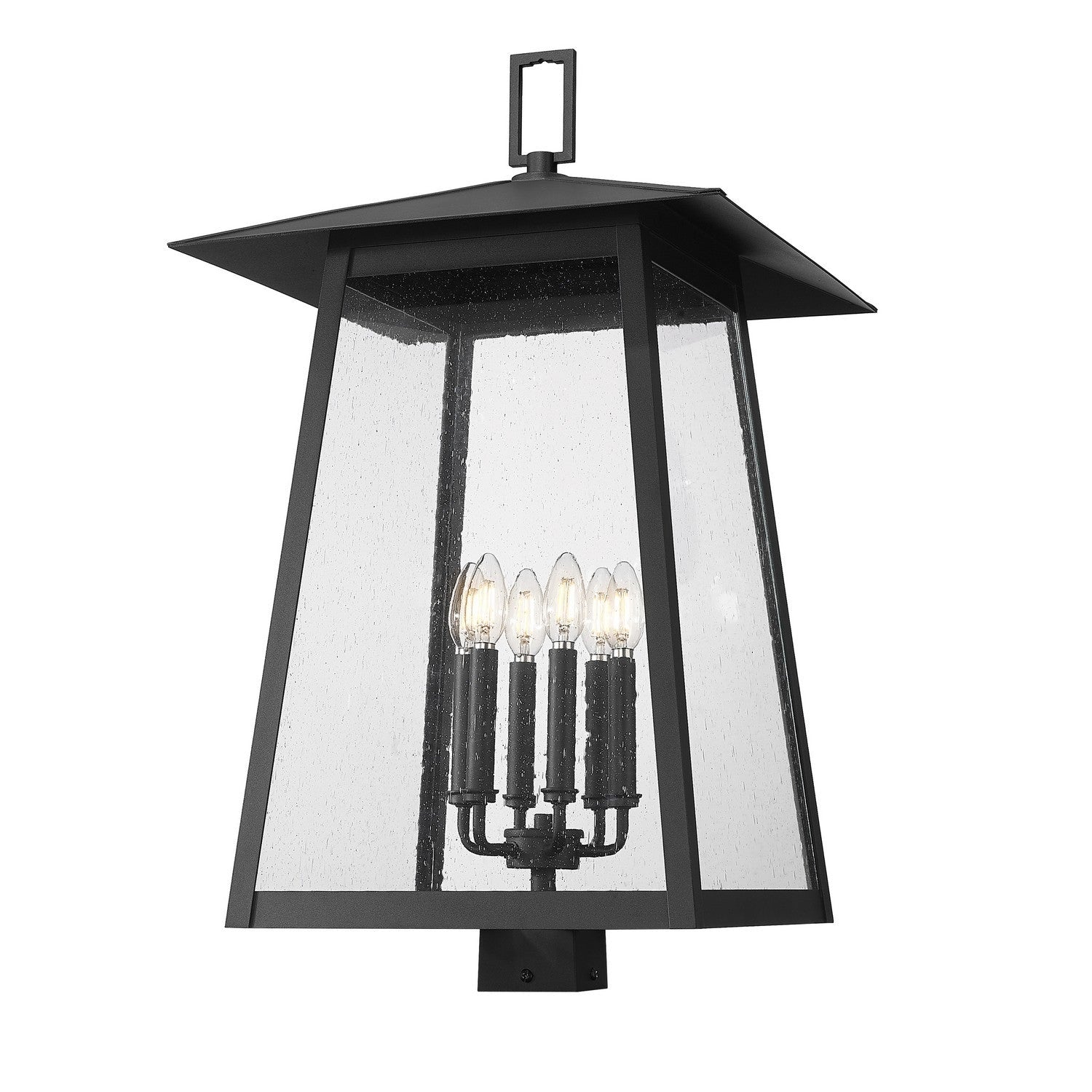 Z-Lite - 5015PHXXLS-BK - Six Light Outdoor Post Mount Fixture - Rainer - Black