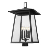 Z-Lite - 5015PHXXLS-BK - Six Light Outdoor Post Mount Fixture - Rainer - Black