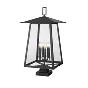 Z-Lite - 5015PHXXLS-SQPM-BK - Six Light Outdoor Pier Mounted Fixture - Rainer - Black