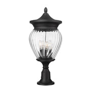 Z-Lite - 5016PHBR-553PM-BK - Four Light Outdoor Pier Mounted Fixture - Davina - Black