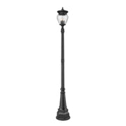 Z-Lite - 5016PHBR-564P-BK - Four Light Outdoor Post Mounted Fixture - Davina - Black