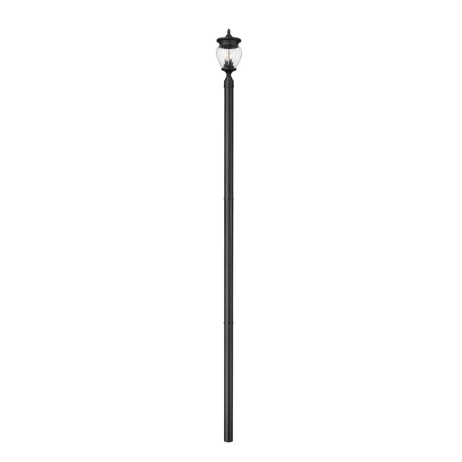 Z-Lite - 5016PHMR-5009P120-BK - Three Light Outdoor Post Mounted Fixture - Davina - Black