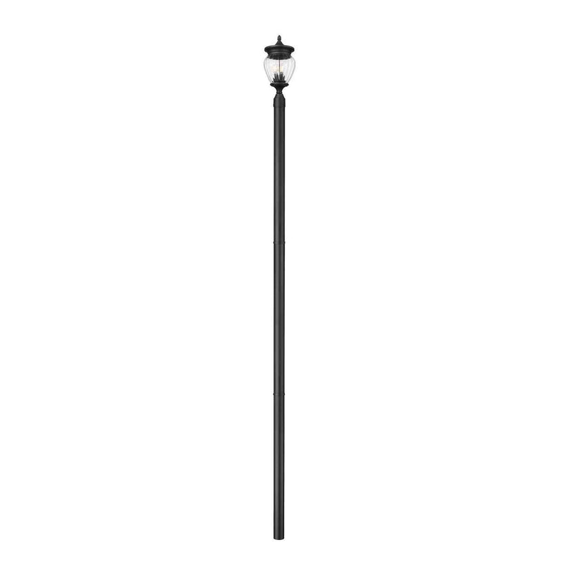 Z-Lite - 5016PHMR-5009P120-BK - Three Light Outdoor Post Mounted Fixture - Davina - Black