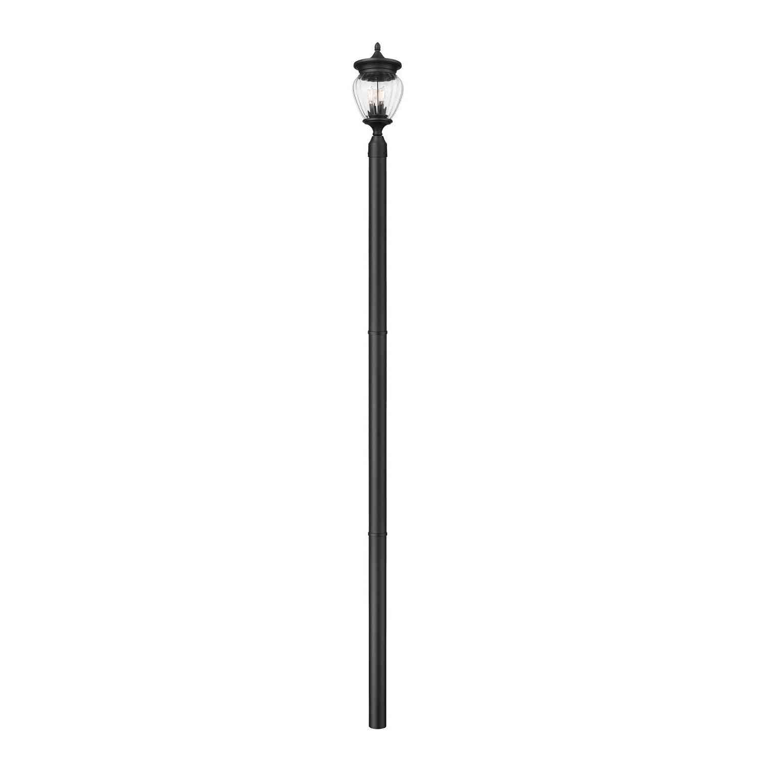 Z-Lite - 5016PHMR-5009P96-BK - Three Light Outdoor Post Mounted Fixture - Davina - Black