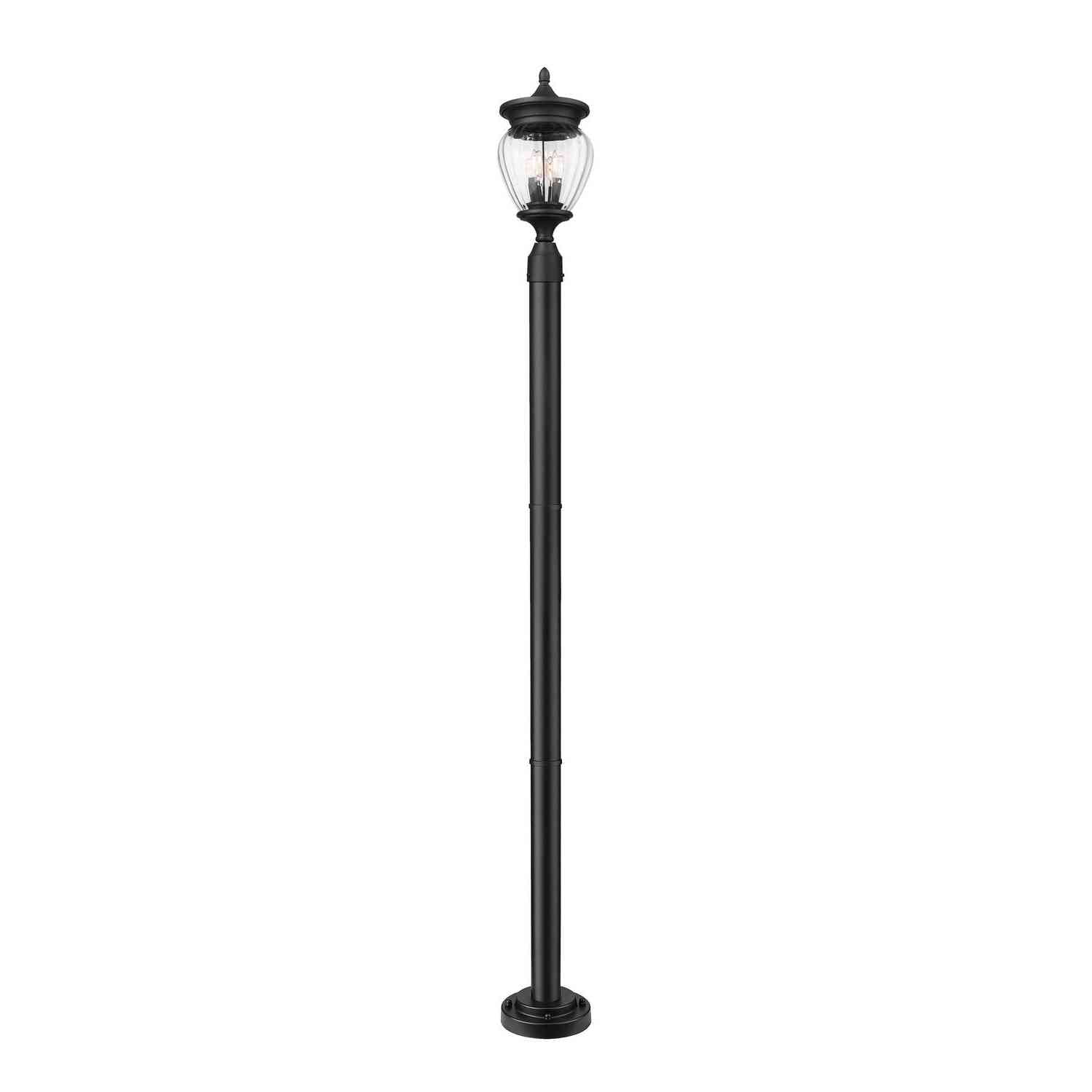 Z-Lite - 5016PHMR-5012P-BK - Three Light Outdoor Post Mounted Fixture - Davina - Black