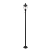Z-Lite - 5016PHMR-5012P-BK - Three Light Outdoor Post Mounted Fixture - Davina - Black