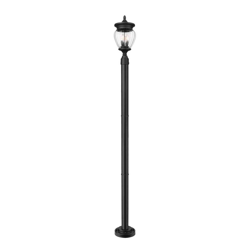 Z-Lite - 5016PHMR-5012P-BK - Three Light Outdoor Post Mounted Fixture - Davina - Black