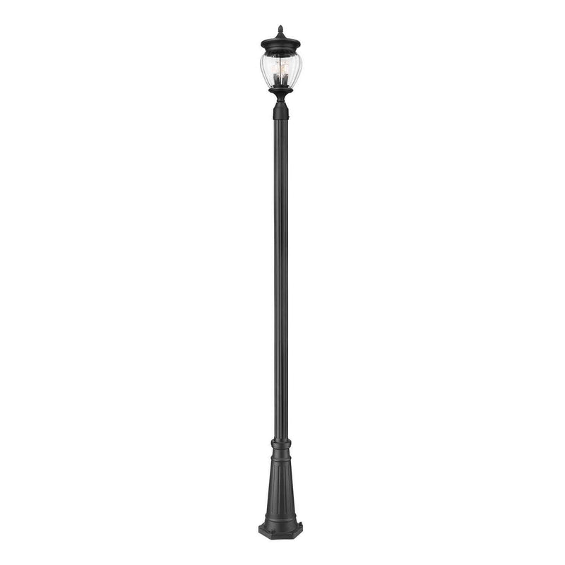 Z-Lite - 5016PHMR-519P-BK - Three Light Outdoor Post Mounted Fixture - Davina - Black