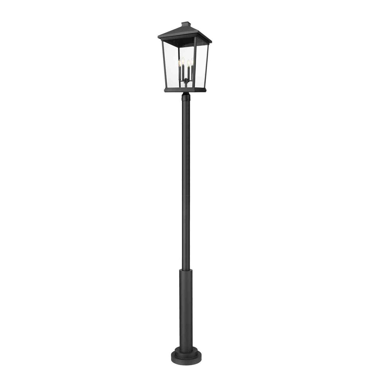 Z-Lite - 568PHXXLR-5010P-BK - Four Light Outdoor Post Mount Fixture - Beacon - Black