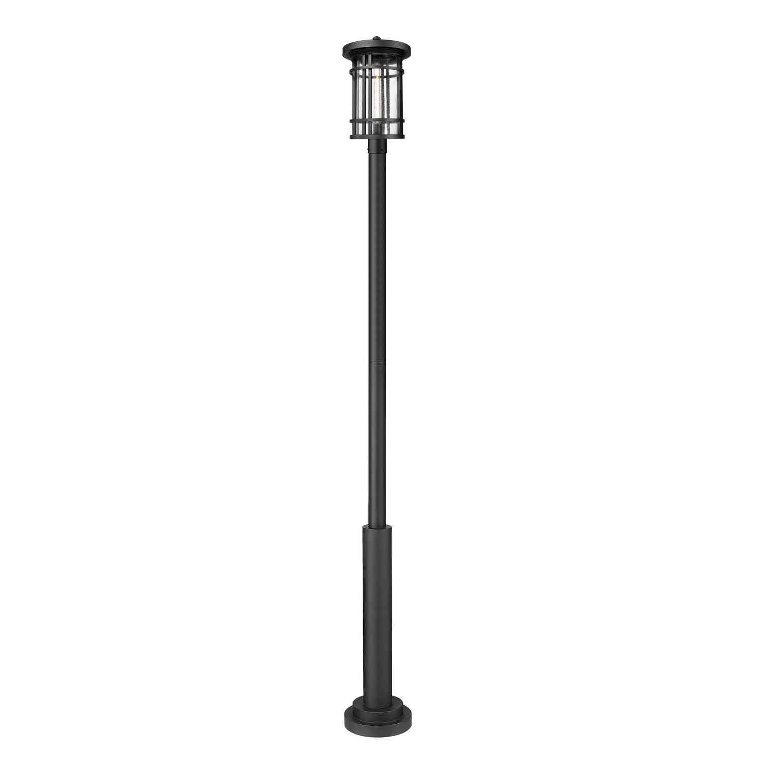 Z-Lite - 570PHXL-5010P-BK - One Light Outdoor Post Mount Fixture - Jordan - Black