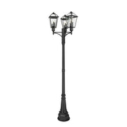 Z-Lite - 579PHBR-3-564P-BK - Three Light Outdoor Post Mount Fixture - Talbot - Black