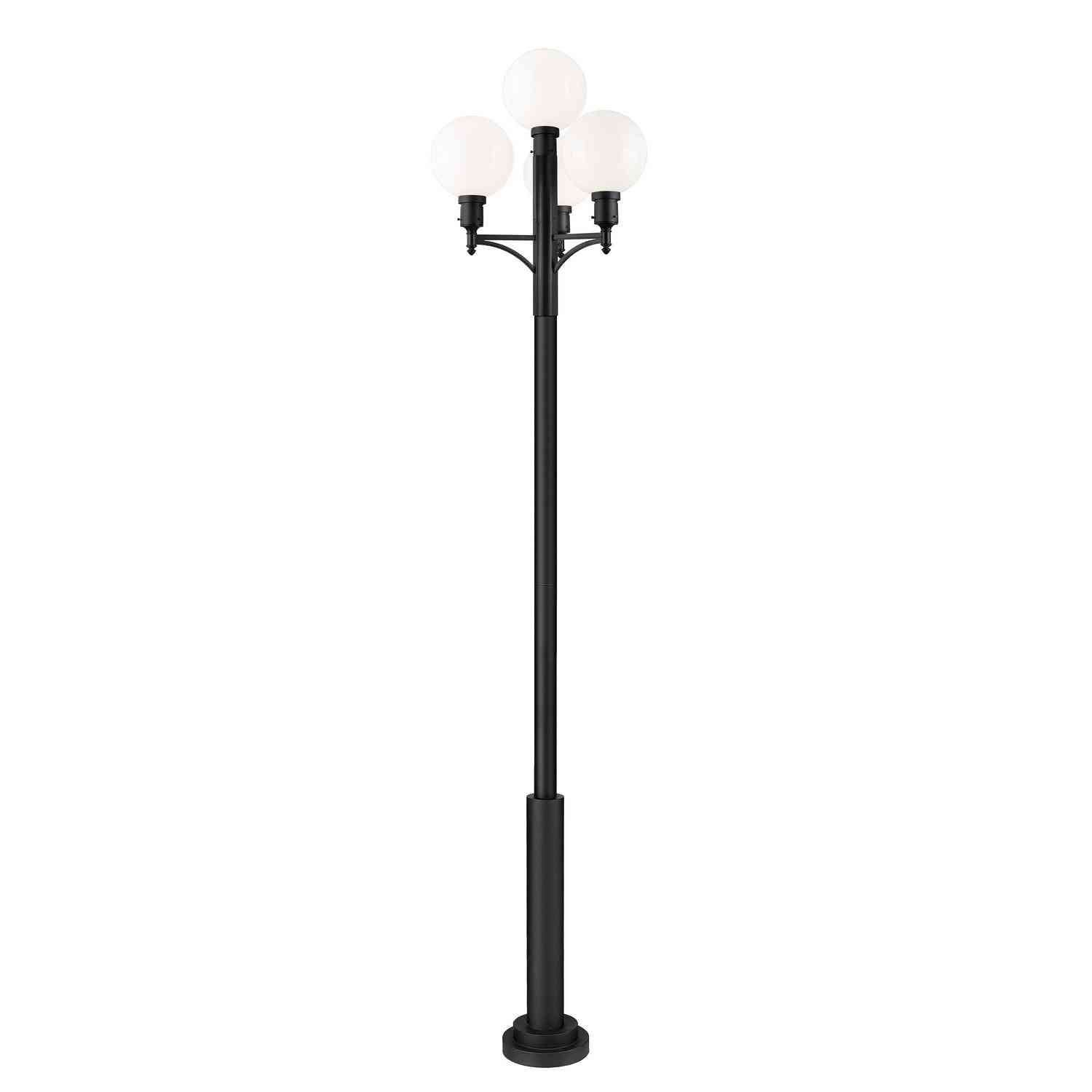 Z-Lite - 597PHB-4-5010P-BK - One Light Outdoor Post Mount Fixture - Laurent - Black