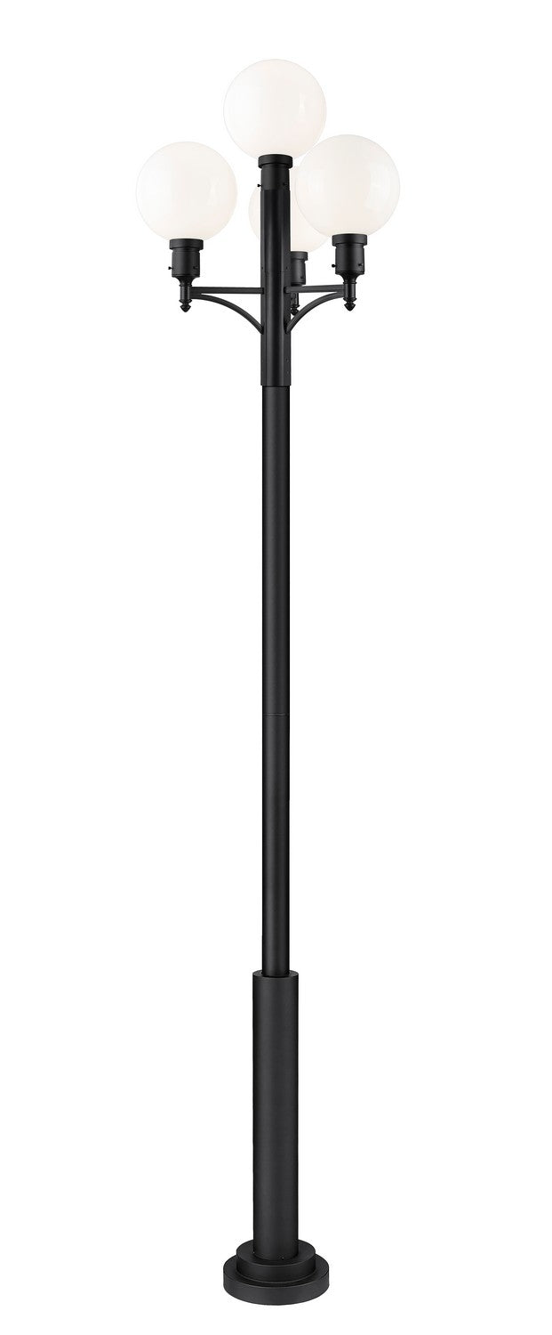 Z-Lite - 597PHB-4-5010P-BK - One Light Outdoor Post Mount Fixture - Laurent - Black
