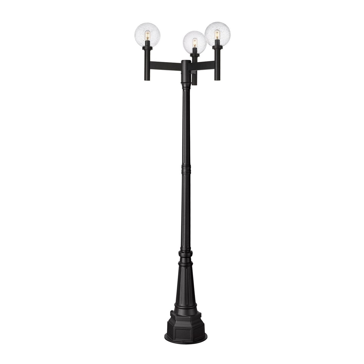 Z-Lite - 599MP3-564P-BK - Three Light Outdoor Post Mount Fixture - Laurent - Black