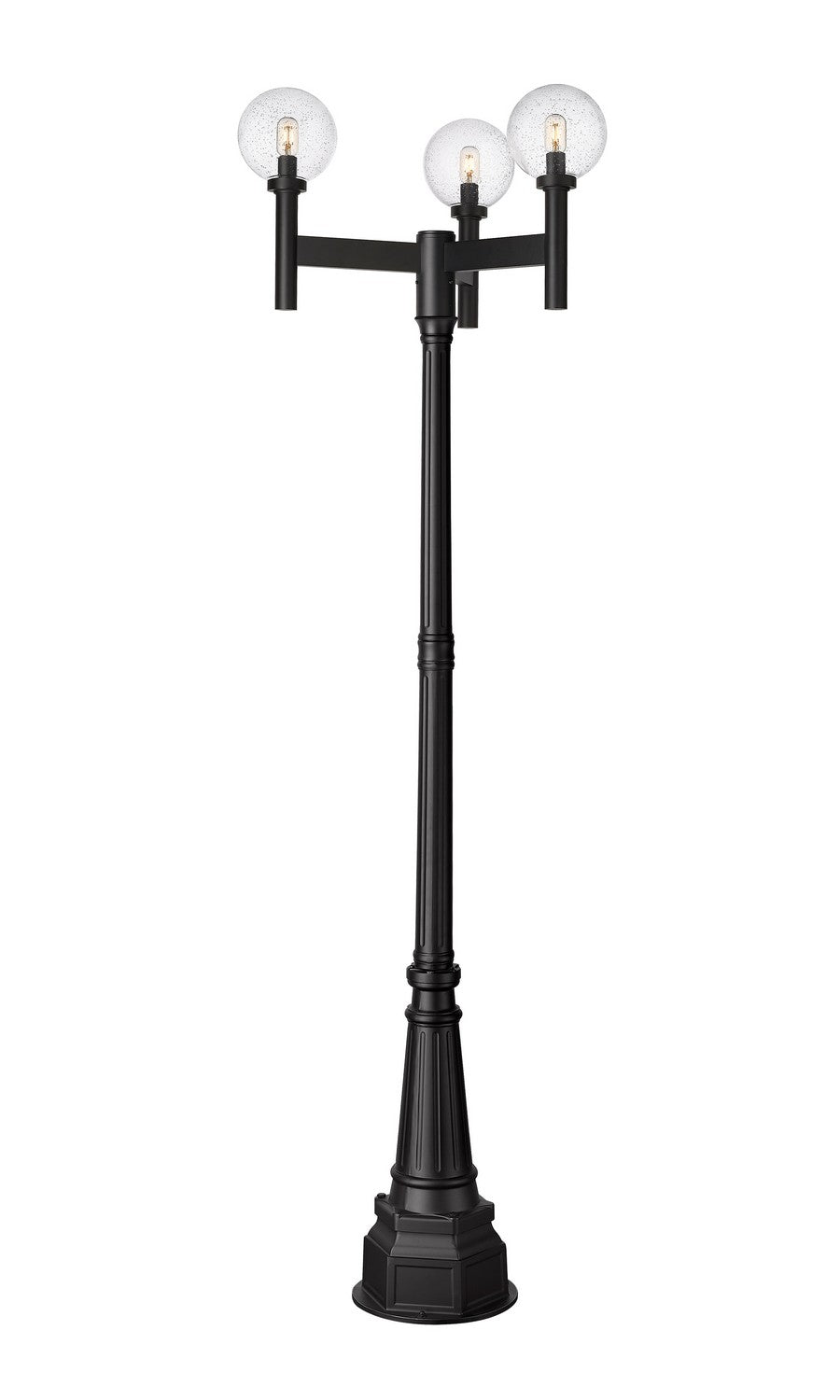 Z-Lite - 599MP3-564P-BK - Three Light Outdoor Post Mount Fixture - Laurent - Black