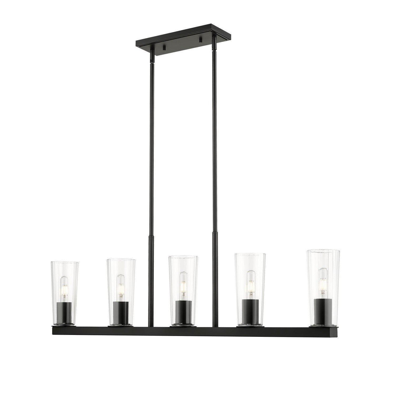 Z-Lite - 826-5L-MB - Five Light Linear Chandelier - Titus - Matte Black