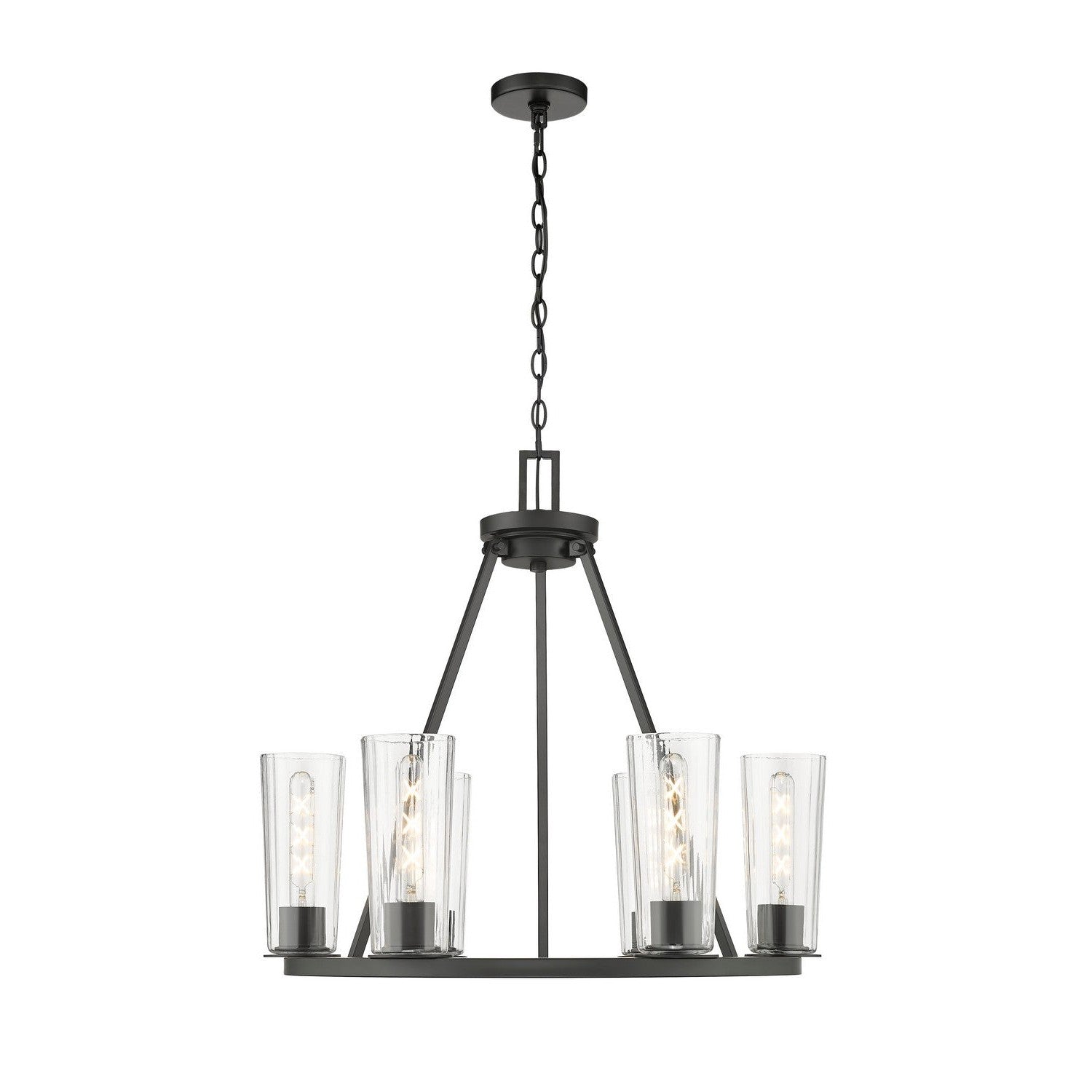 Z-Lite - 826-6MB - Six Light Chandelier - Titus - Matte Black