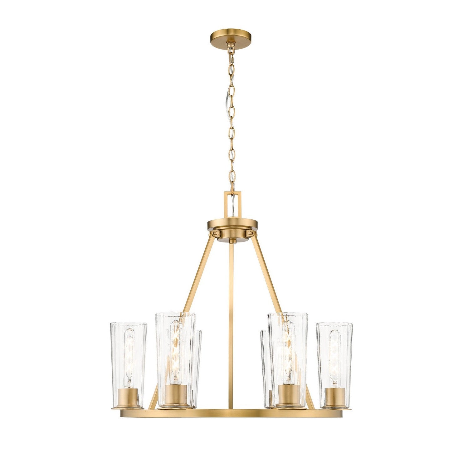 Z-Lite - 826-6MGLD - Six Light Chandelier - Titus - Modern Gold
