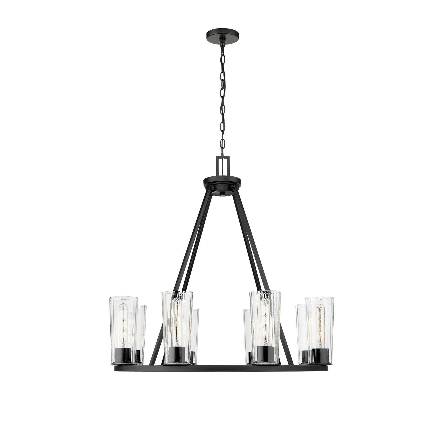 Z-Lite - 826-8MB - Eight Light Chandelier - Titus - Matte Black