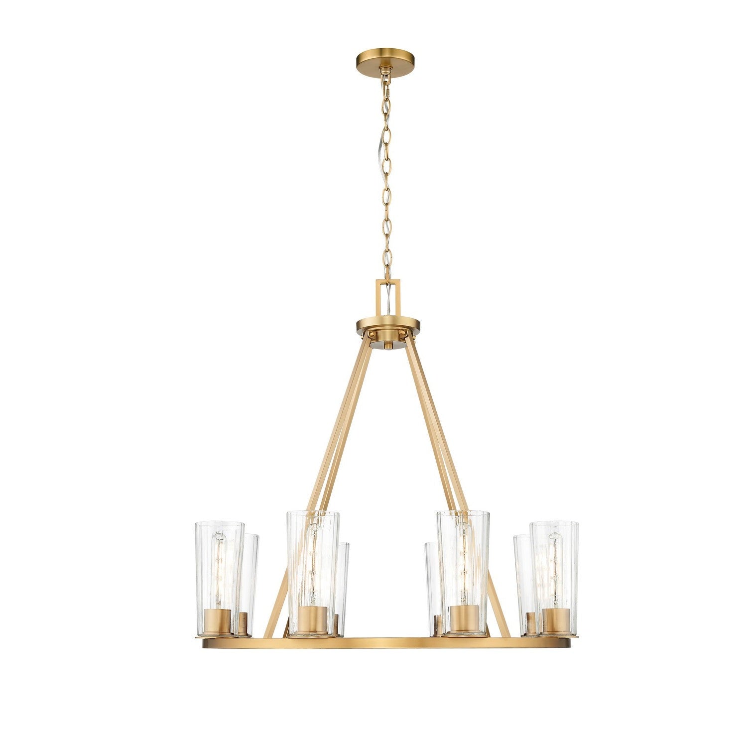 Z-Lite - 826-8MGLD - Eight Light Chandelier - Titus - Modern Gold