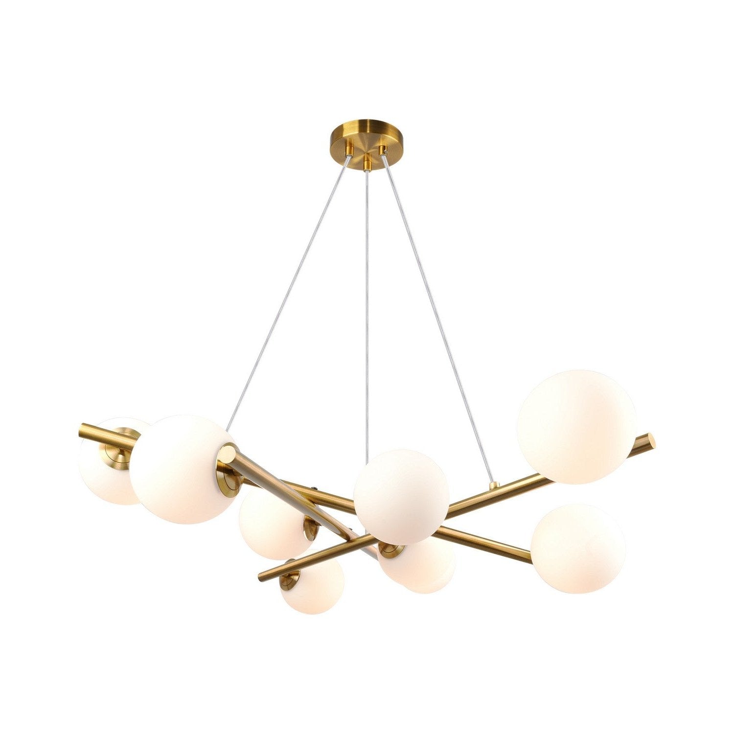 Artcraft - AC11979BR - Nine Light Chandelier - Modena - Plated Brushed Brass
