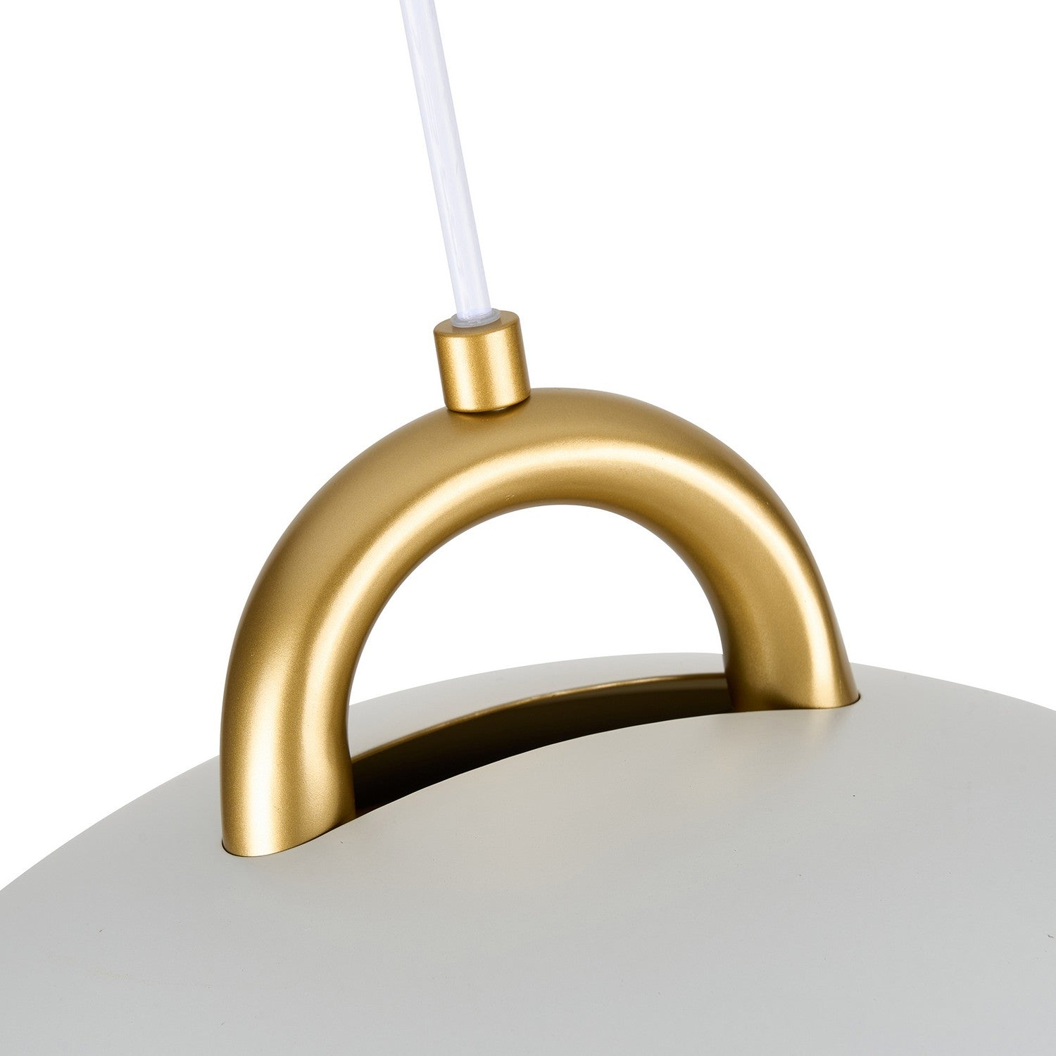 Artcraft - AC12000BR - One Light Pendant - Pantheon - Gold, White