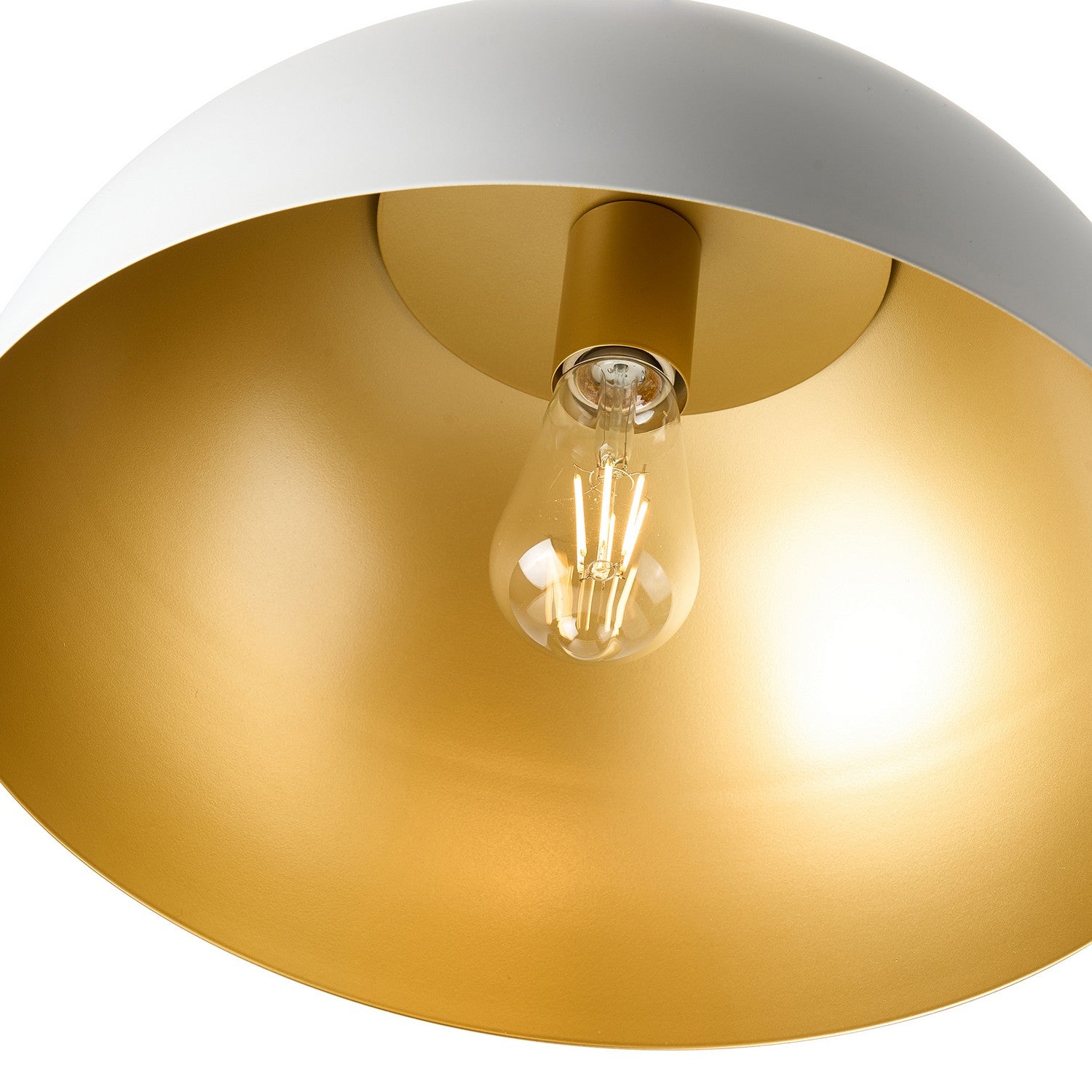 Artcraft - AC12000BR - One Light Pendant - Pantheon - Gold, White