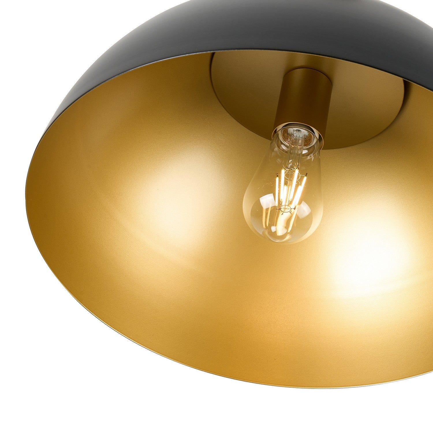 Artcraft - AC12001BB - One Light Pendant - Pantheon - Black, Rust Brass