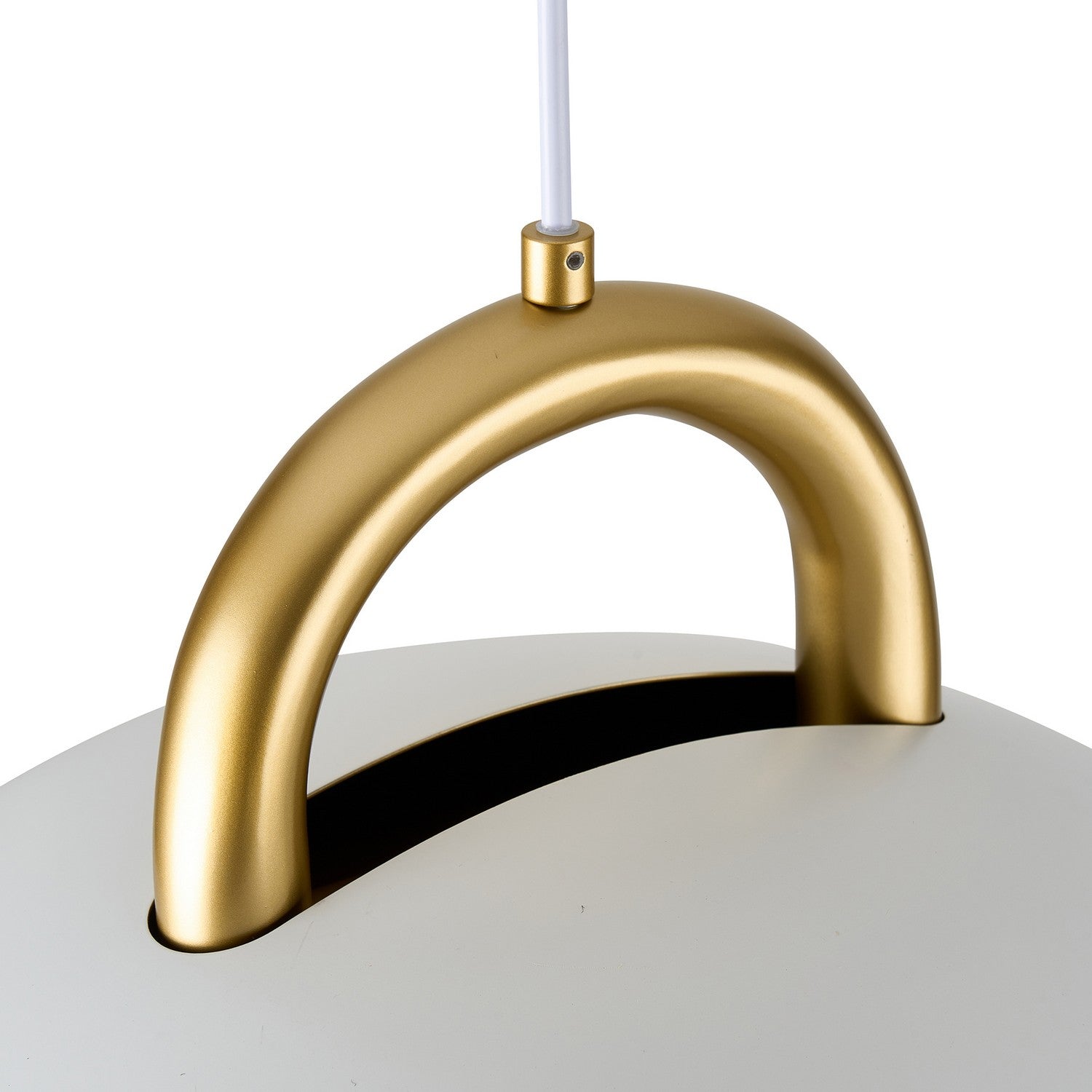 Artcraft - AC12001BR - One Light Pendant - Pantheon - Gold, White